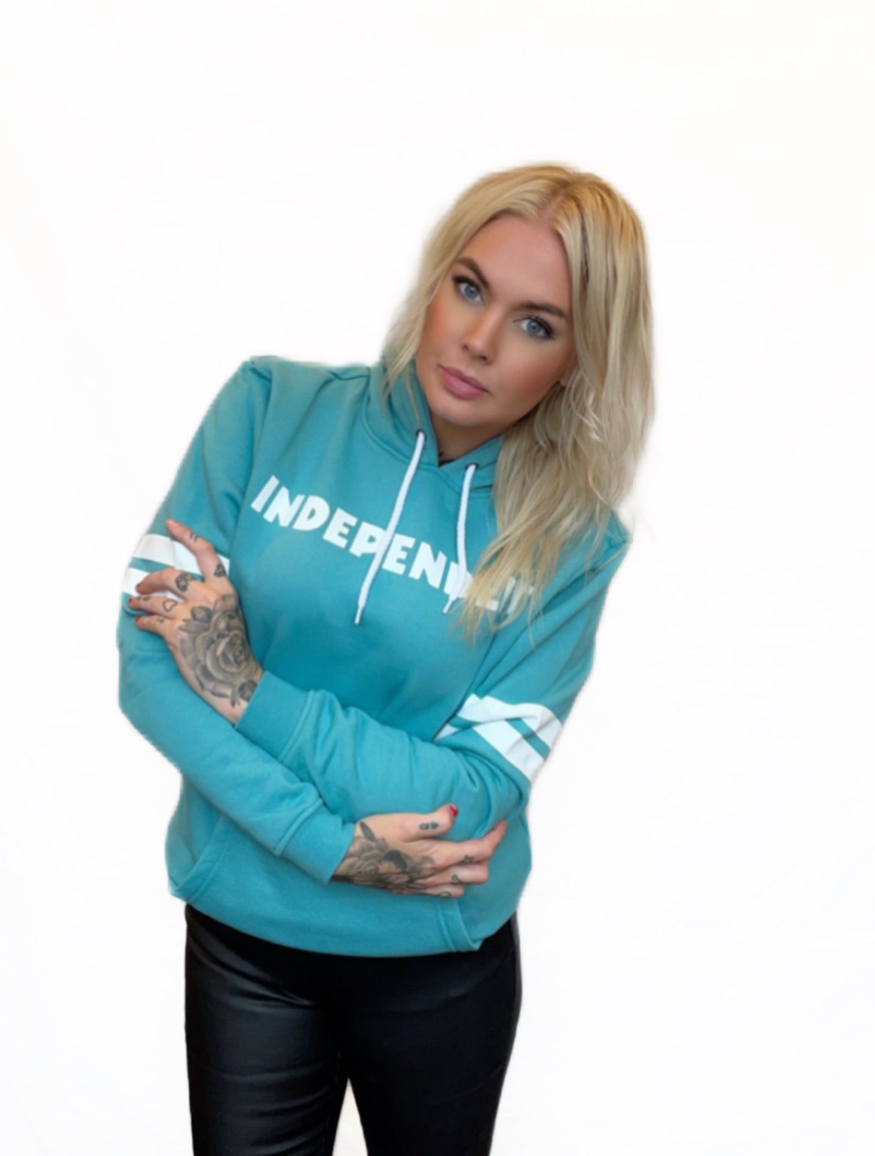 Independent Tjocktröja luva bc turkos unisex