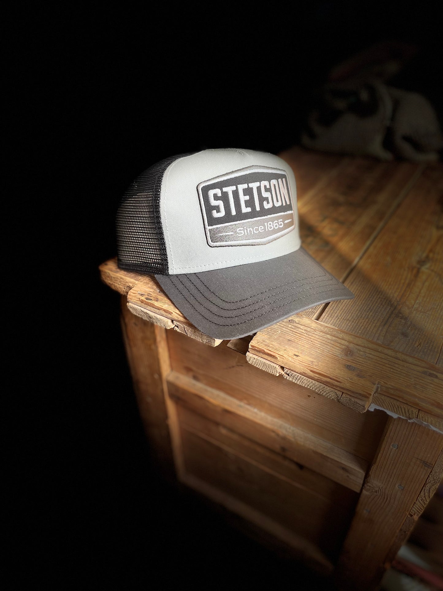 Stetson Trucker Keps grå svart