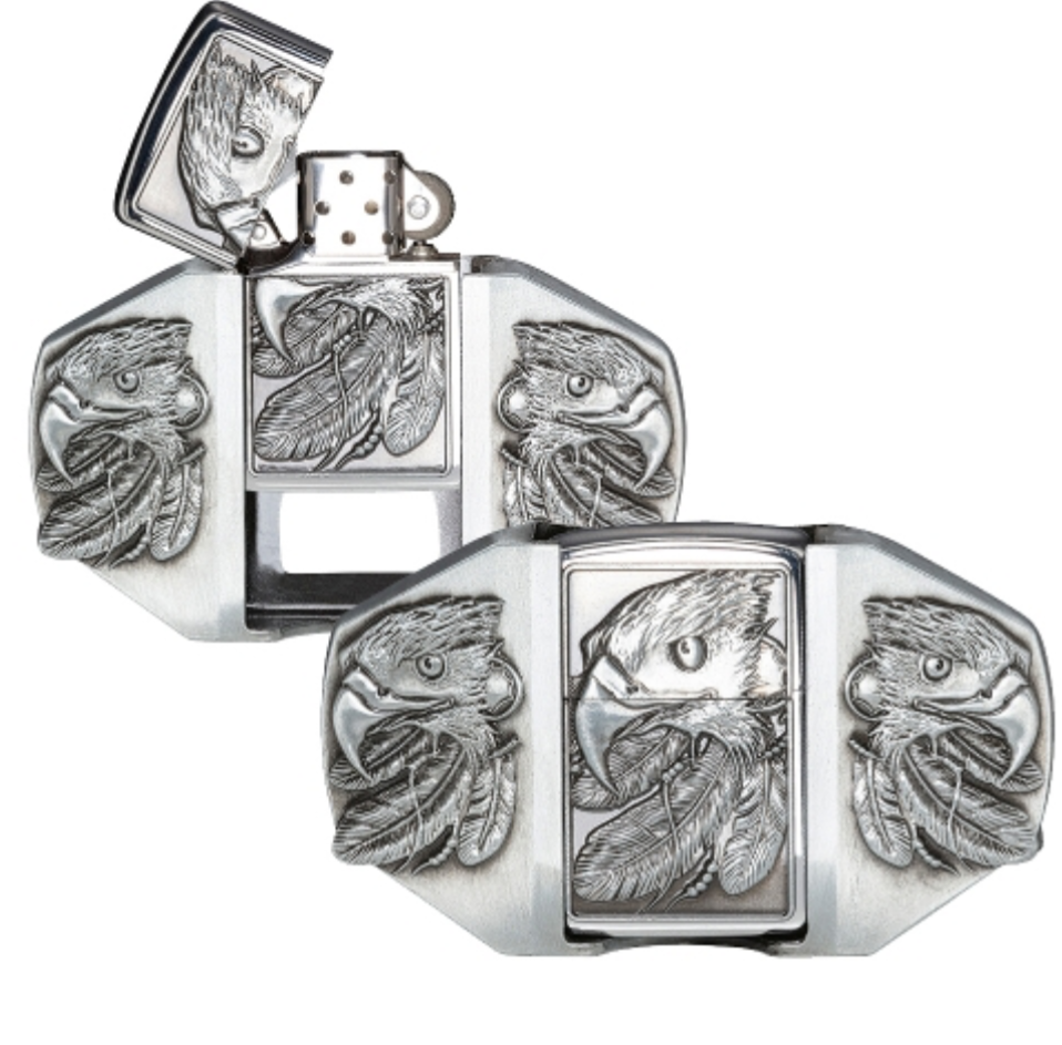 stars & stripes belt buckle med tändare