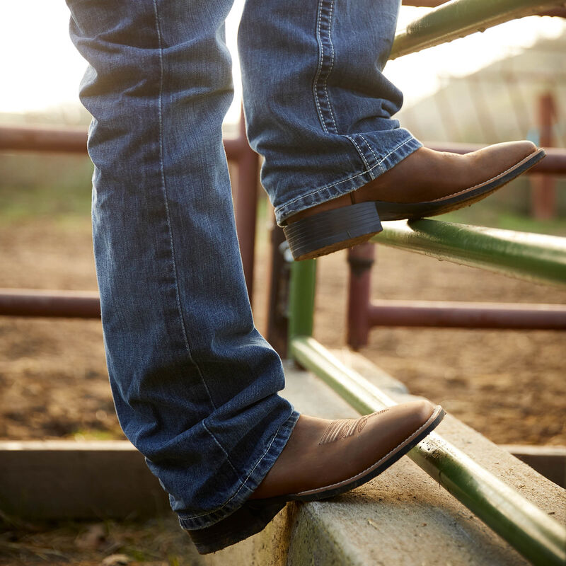 Ariat MNS Western sport wide square toe Cowboy Boot brun HERR