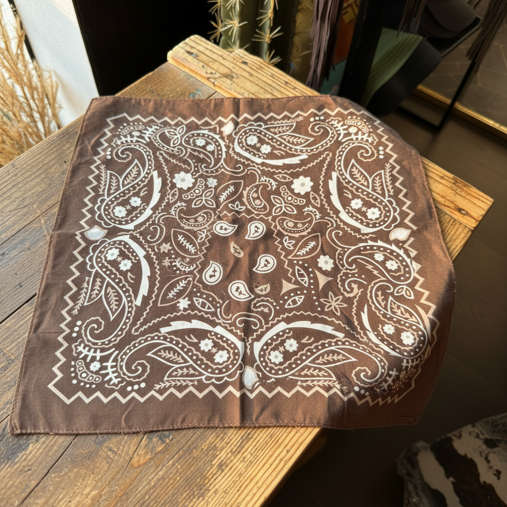 Rebell wild rags Texas scarf brun