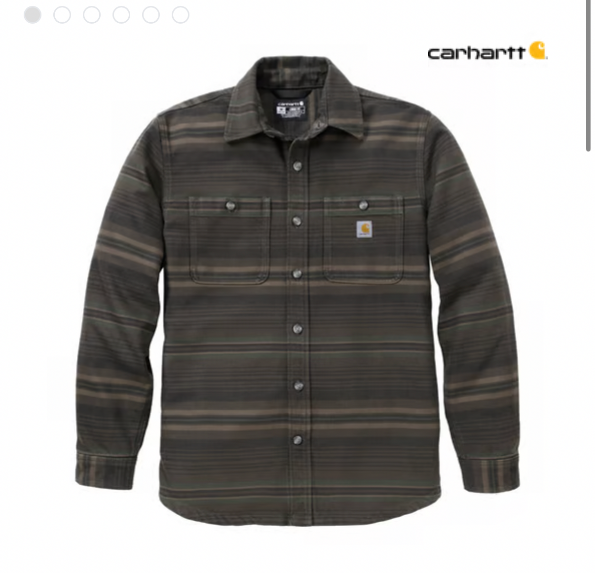 Carhartt flanellskjorta Carhartt Everett Loose LS Plaid shirt peat
