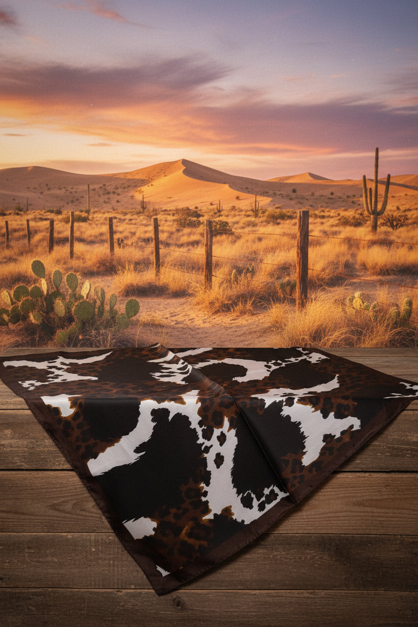 Rebell wild rags Texas scarf cowprint