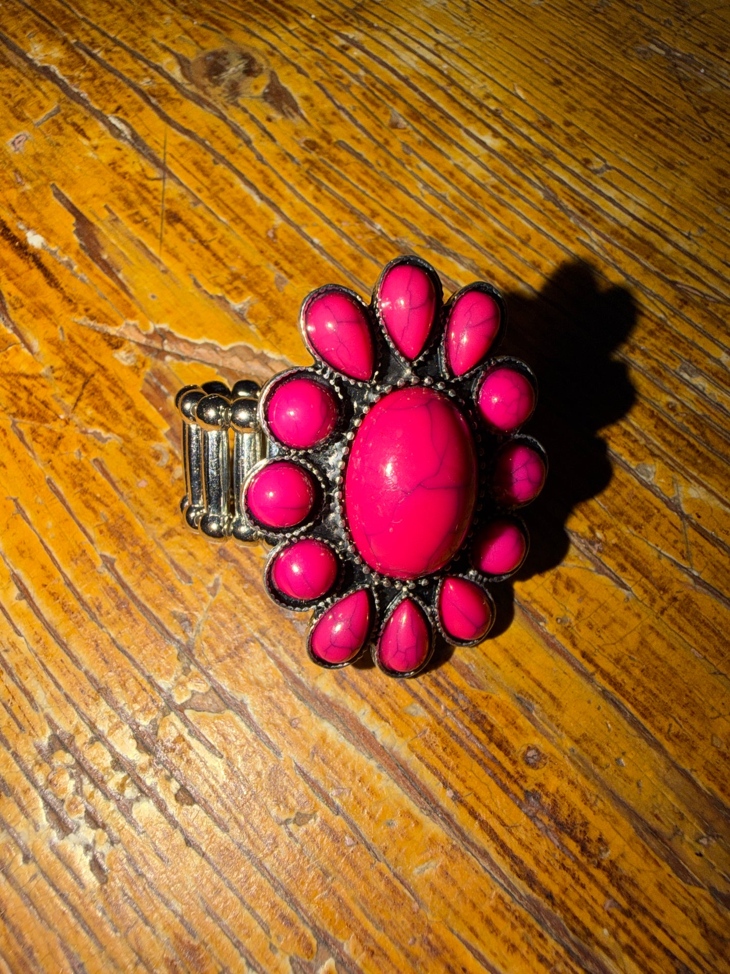 Texas jewelry mörk rosa ring stretch