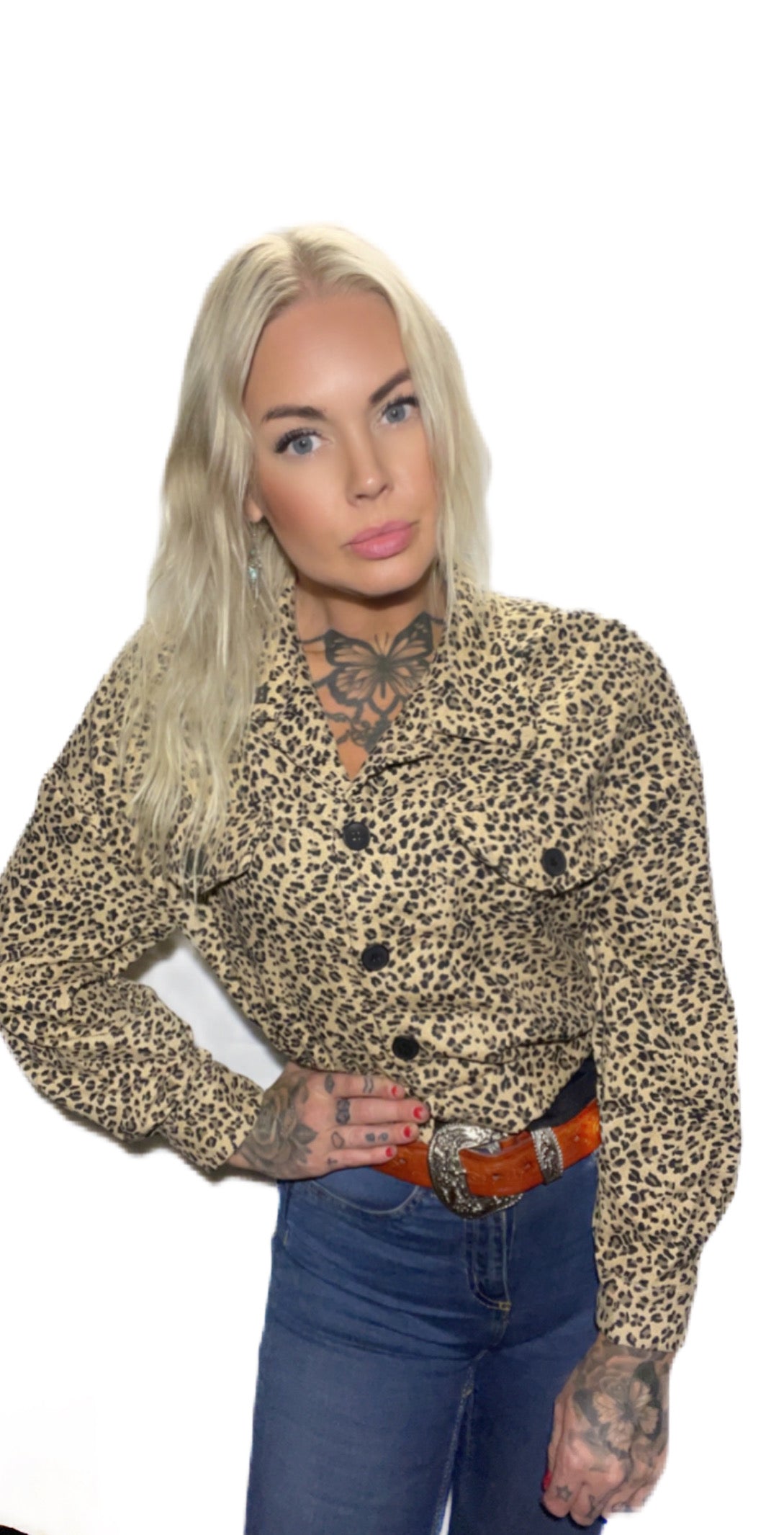 Rebell leopard jacka dammodell