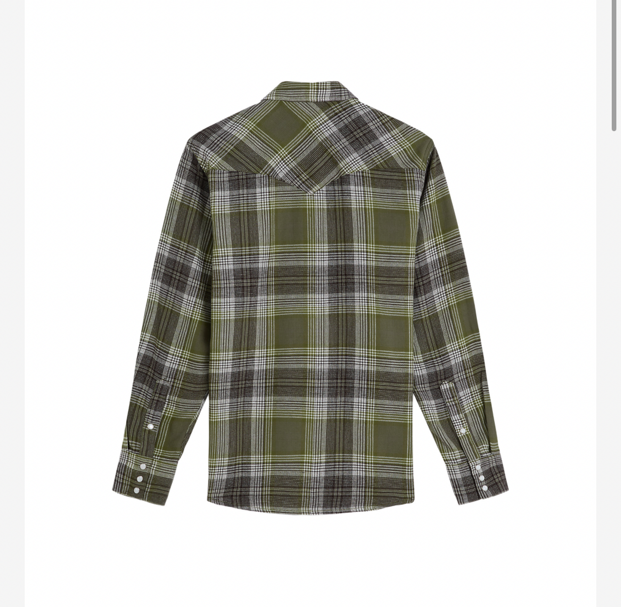 Wrangler skjorta flanell western shirt pesto