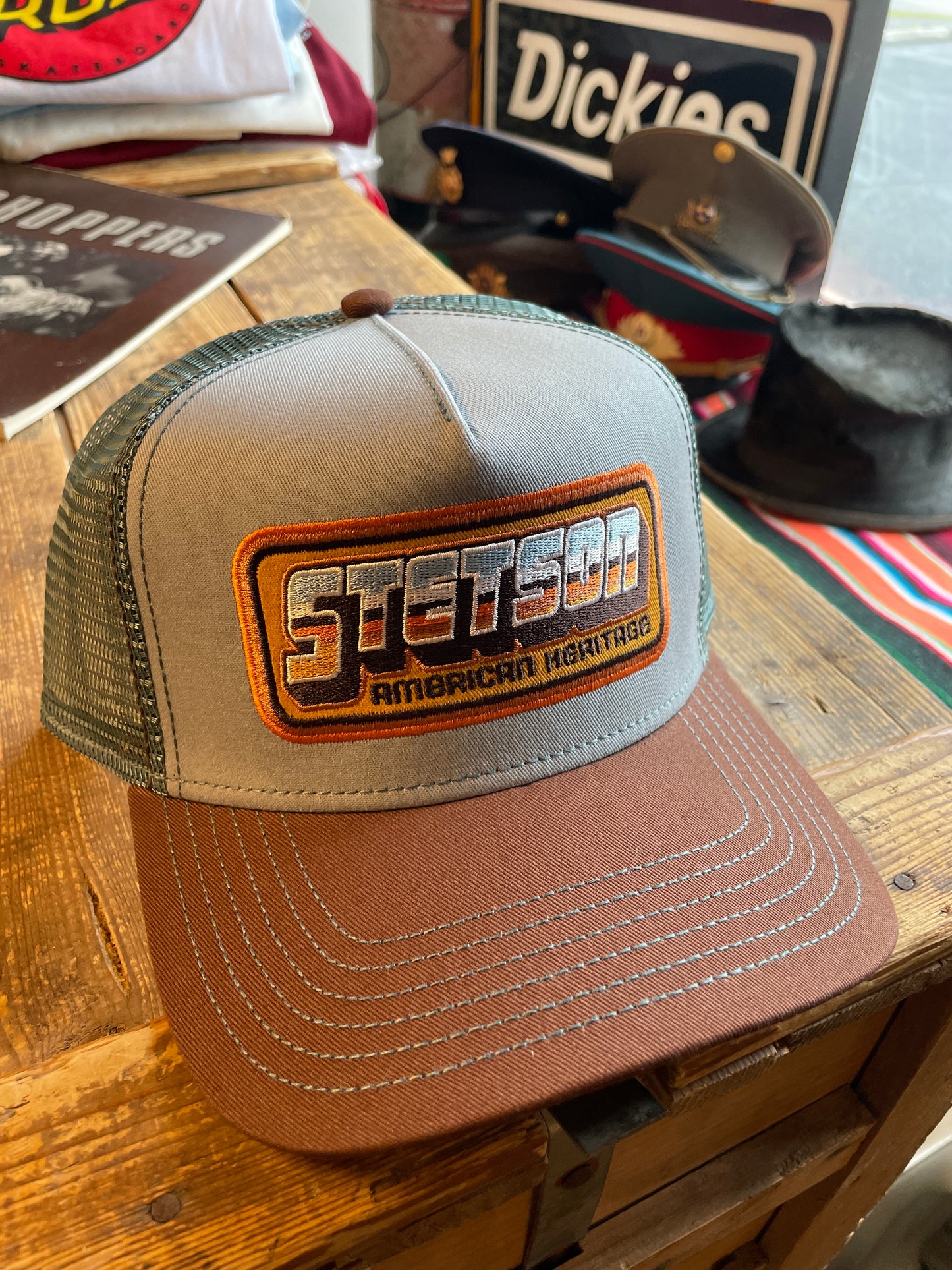 Stetson Trucker Keps American Heritage Blå brun