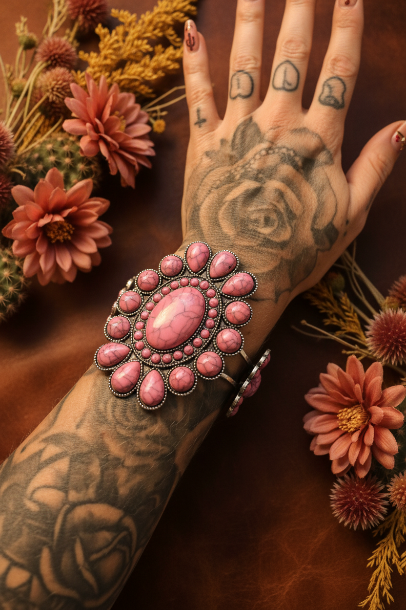 Texas jewelry armband rosa