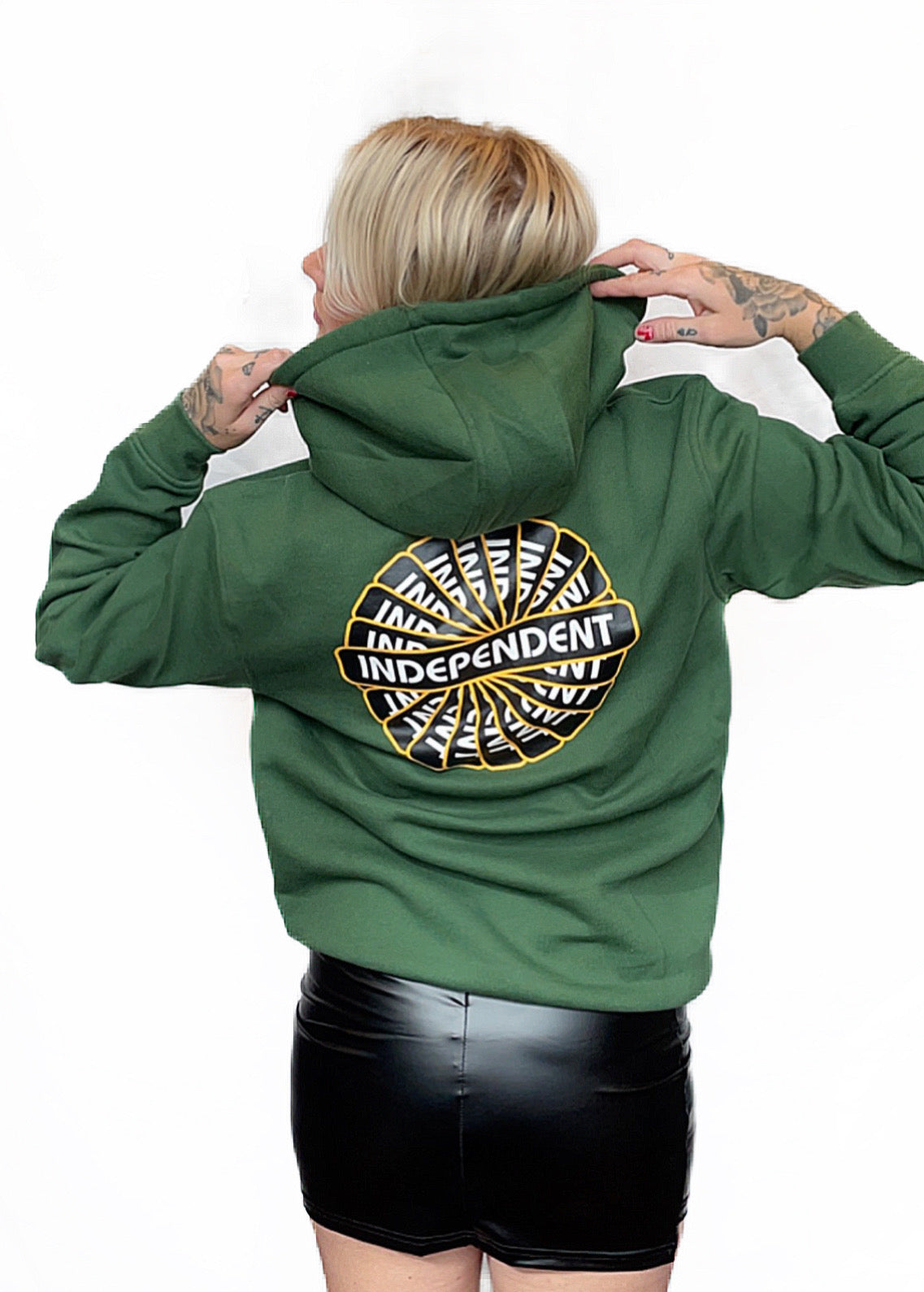 Independent Tjocktröja Groundwork Revolve Hood Grön unisex