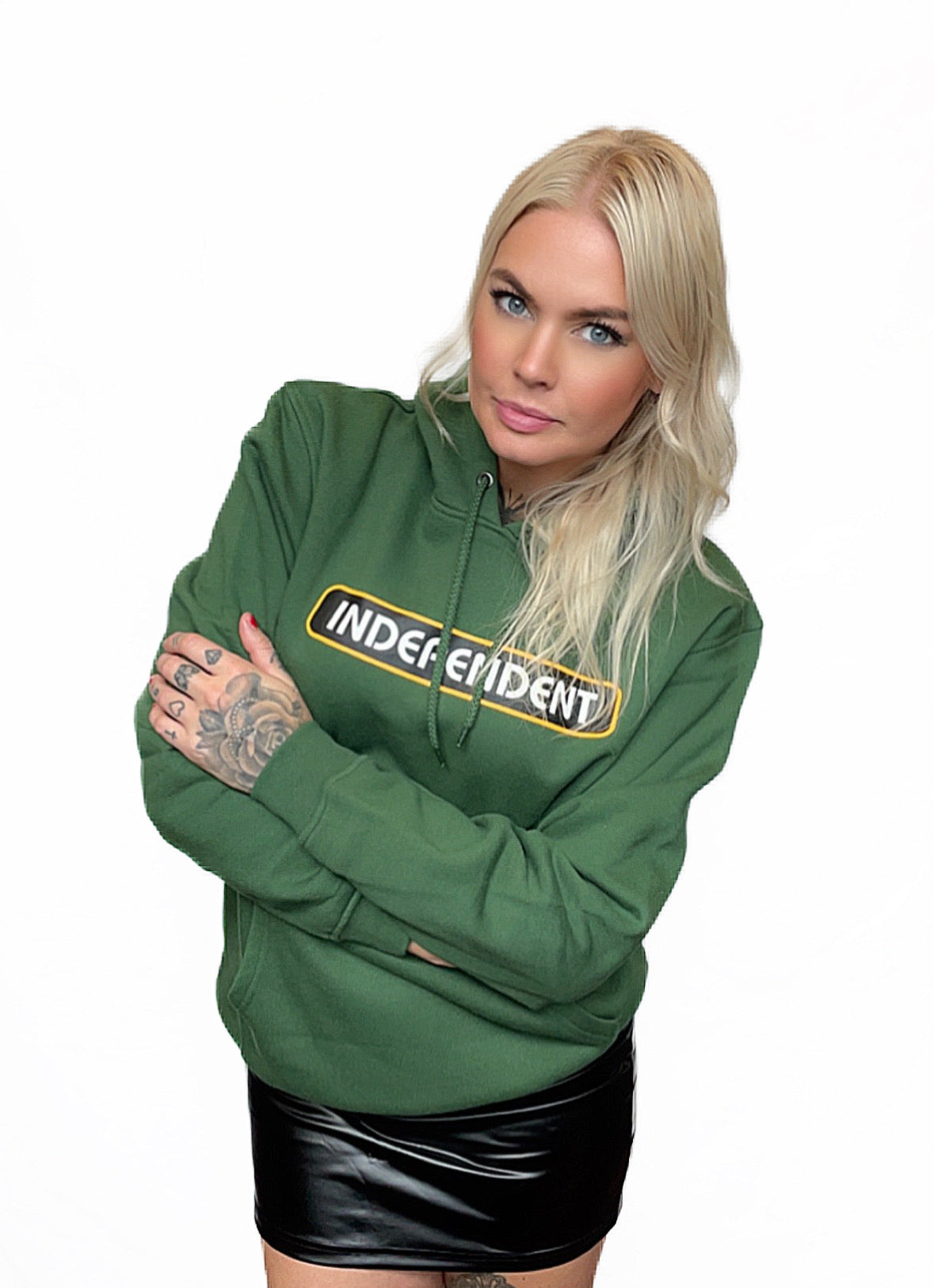 Independent Tjocktröja Groundwork Revolve Hood Grön unisex