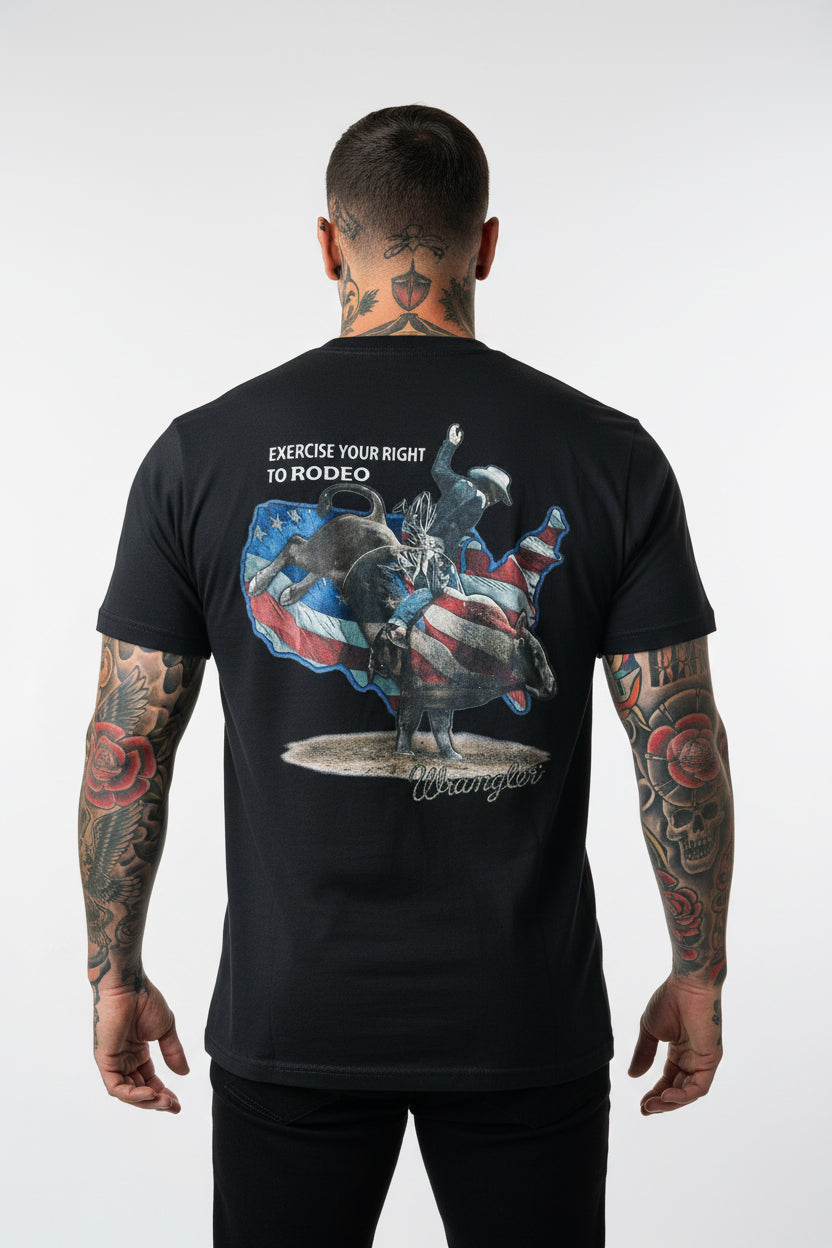 Wrangler cowboy wrangler western tshirt limited edition usa unisex