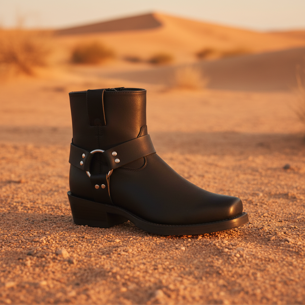 Old West bikerboots svart herr