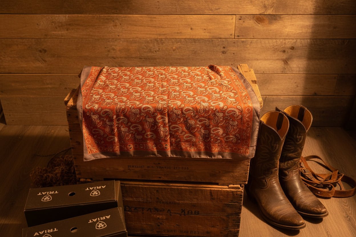 Rebell wild rags Texas scarf beige orange