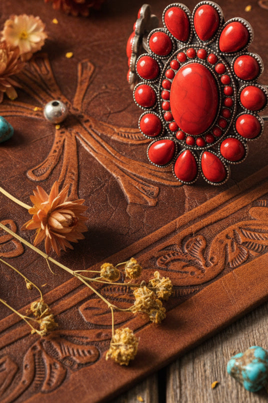 Texas jewelry armband röda