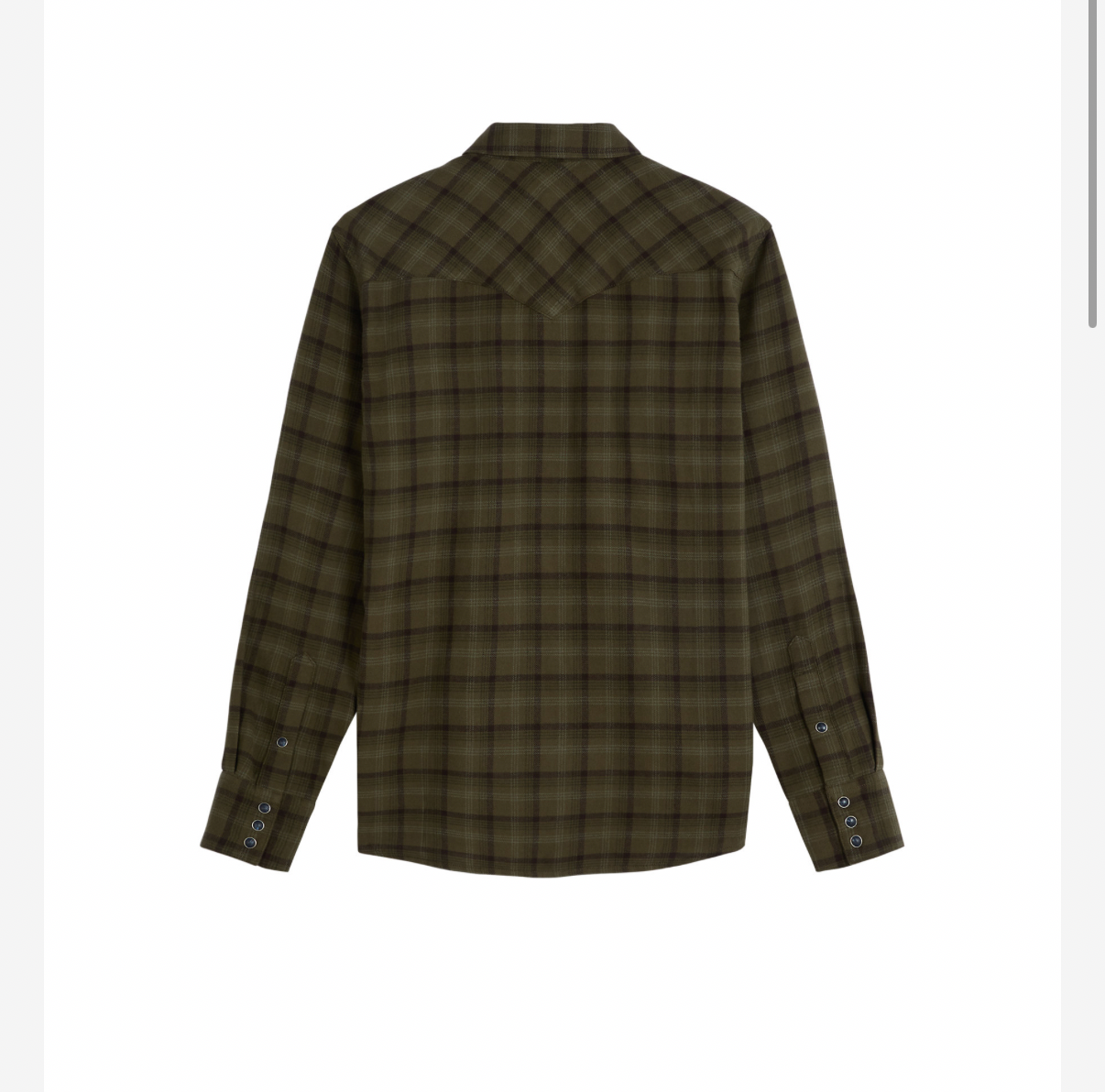 Wrangler skjorta flanell western shirt olive night