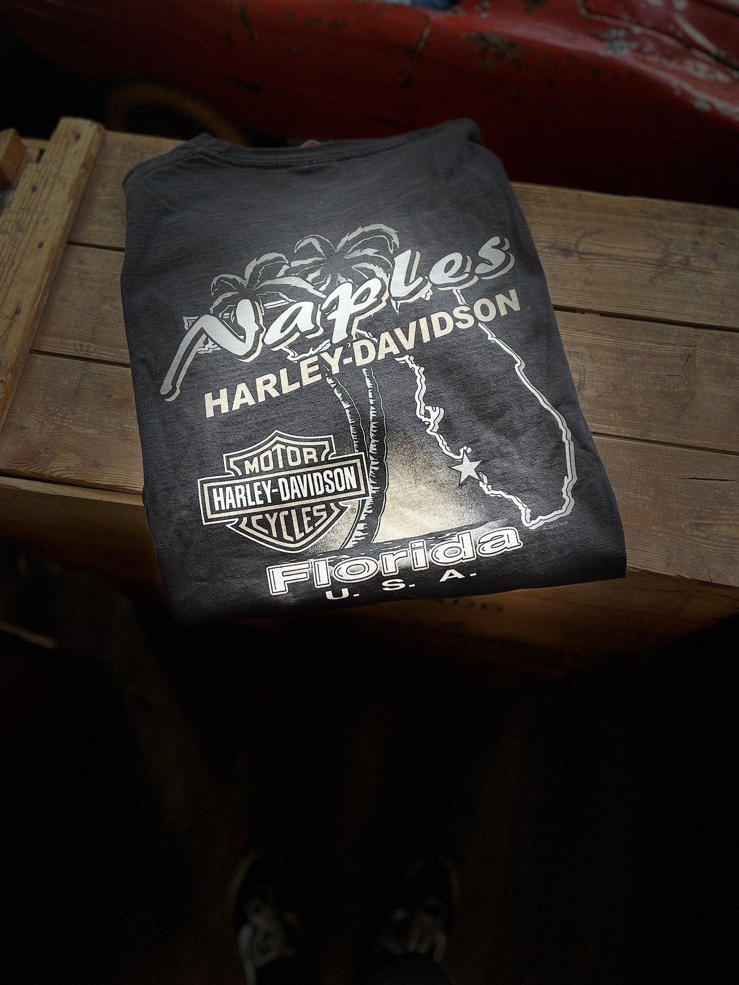 Harley davidsson tshirt svart unisex