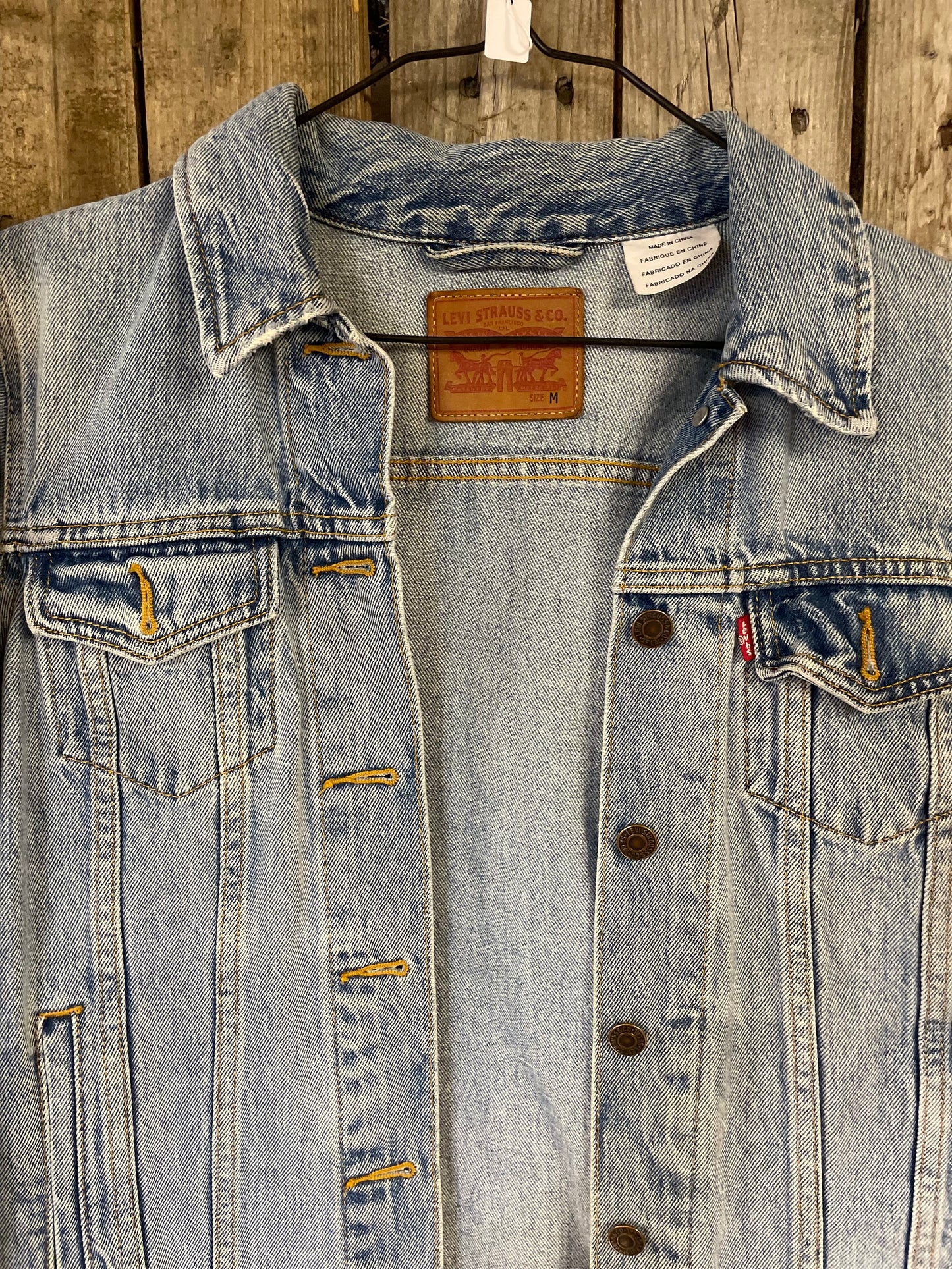 Vintage jeansjacka Levi’s blå medium