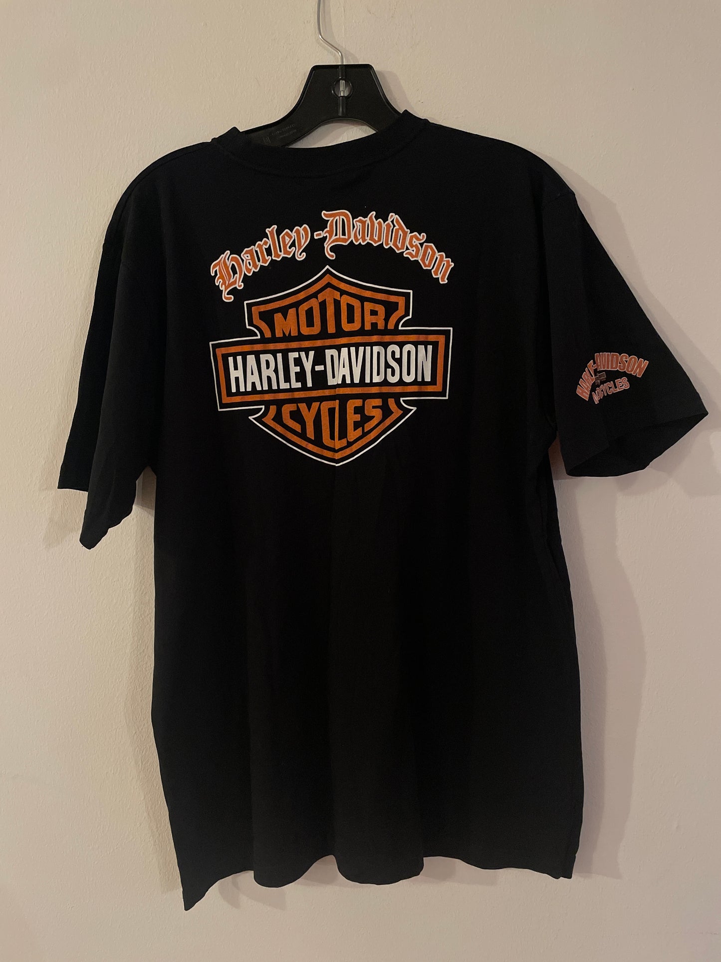 Harley Davidson motorcykel tshirt svart L unisex