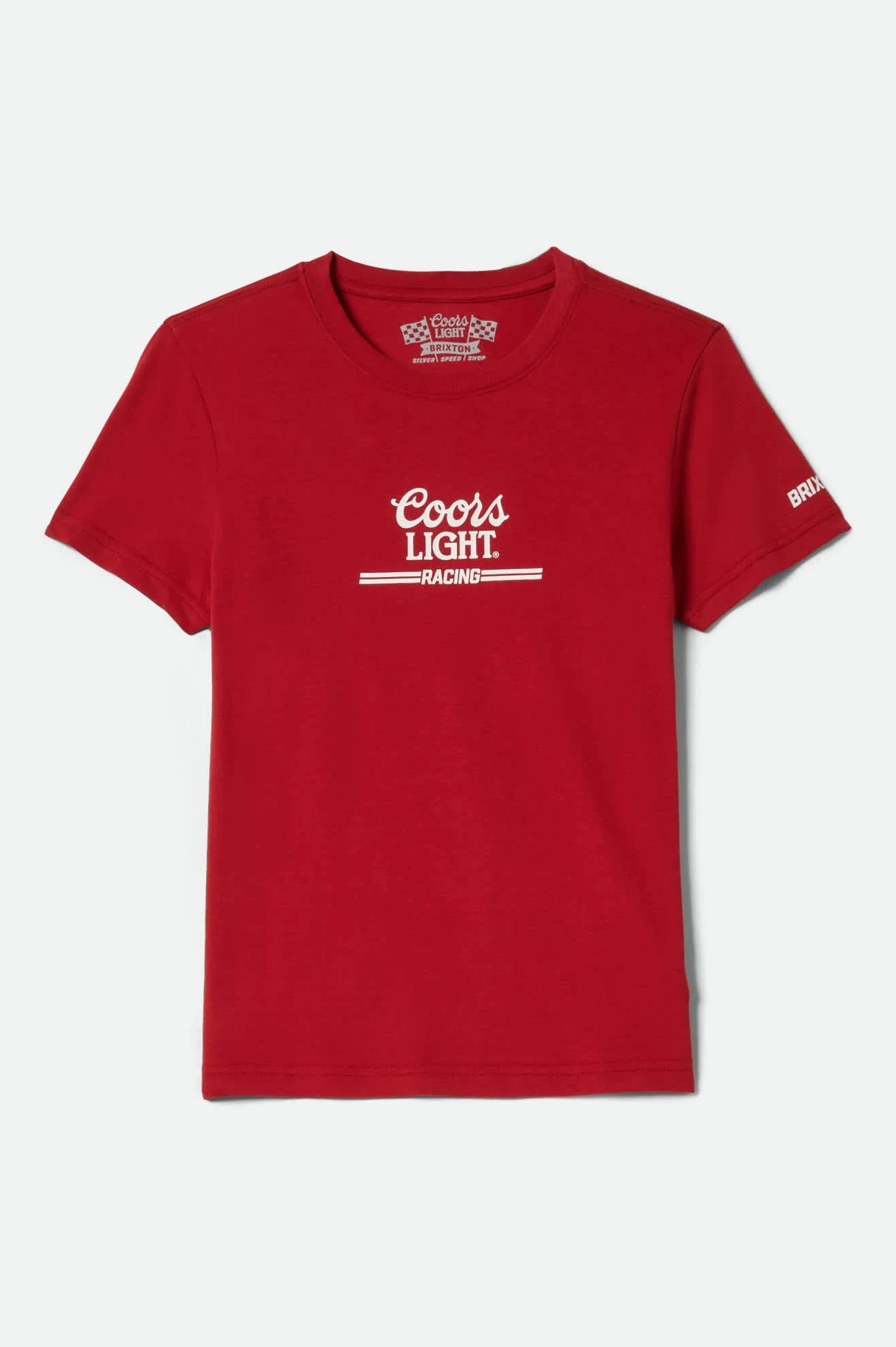 brixton coors light tshirt röd dam modell