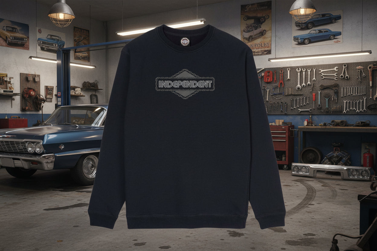 Independent Tjocktröja svart utan luva unisex