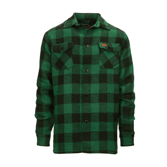 rebell mcs Flanell skjortjacka lumberjack grön