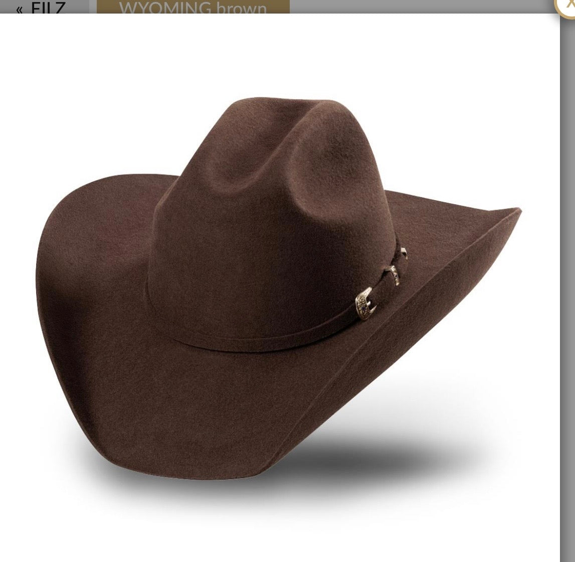 stars & stripes Filt hatt -Wyoming brun