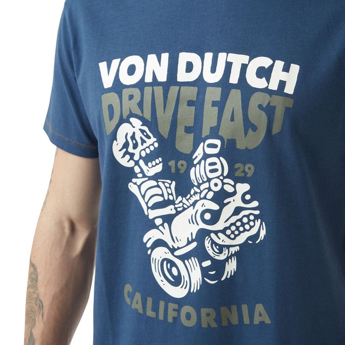 Von Dutch Drive t-shirt blue/white