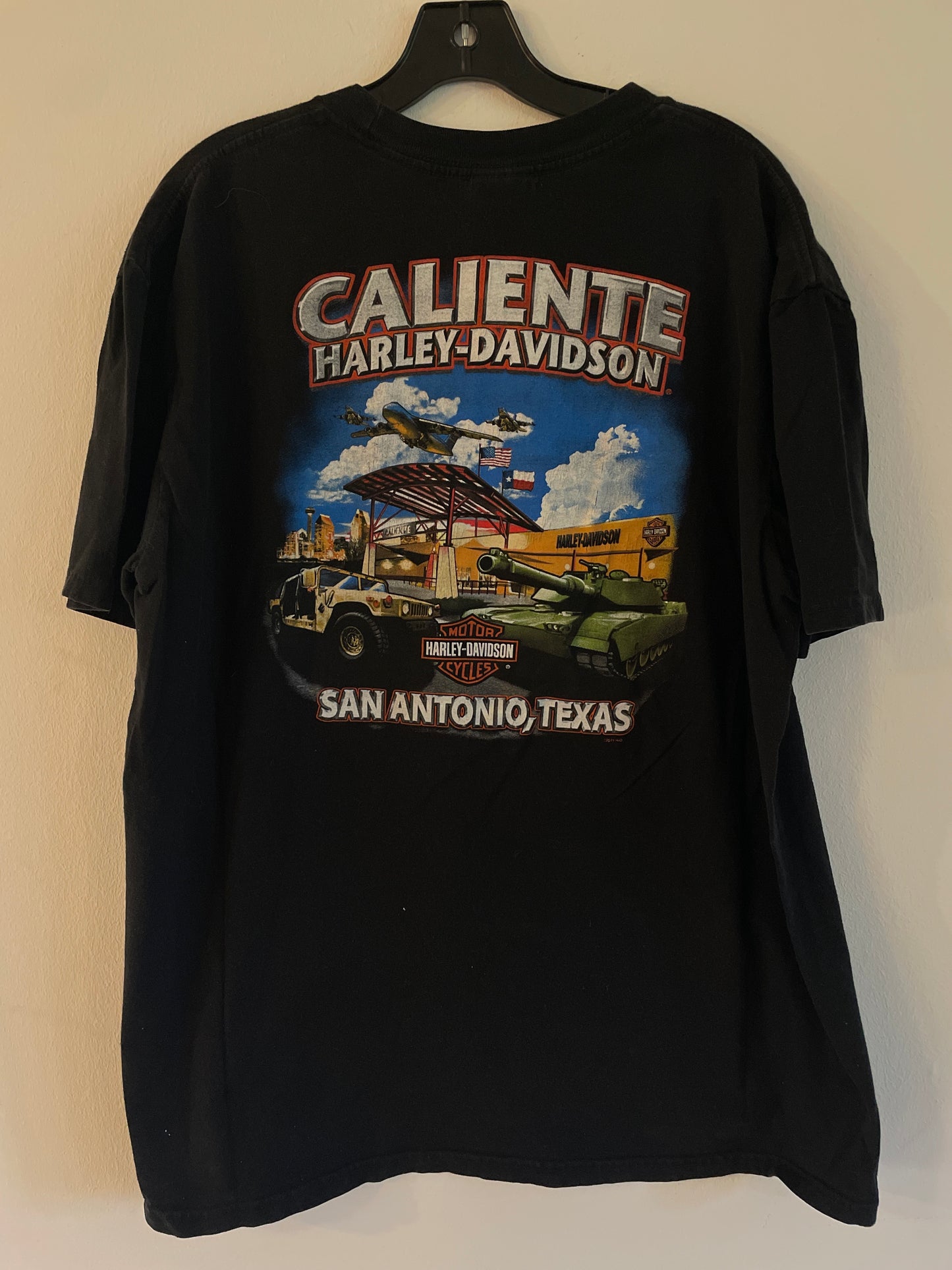 Harley Davidson motorcykel tshirt Svart xl unisex