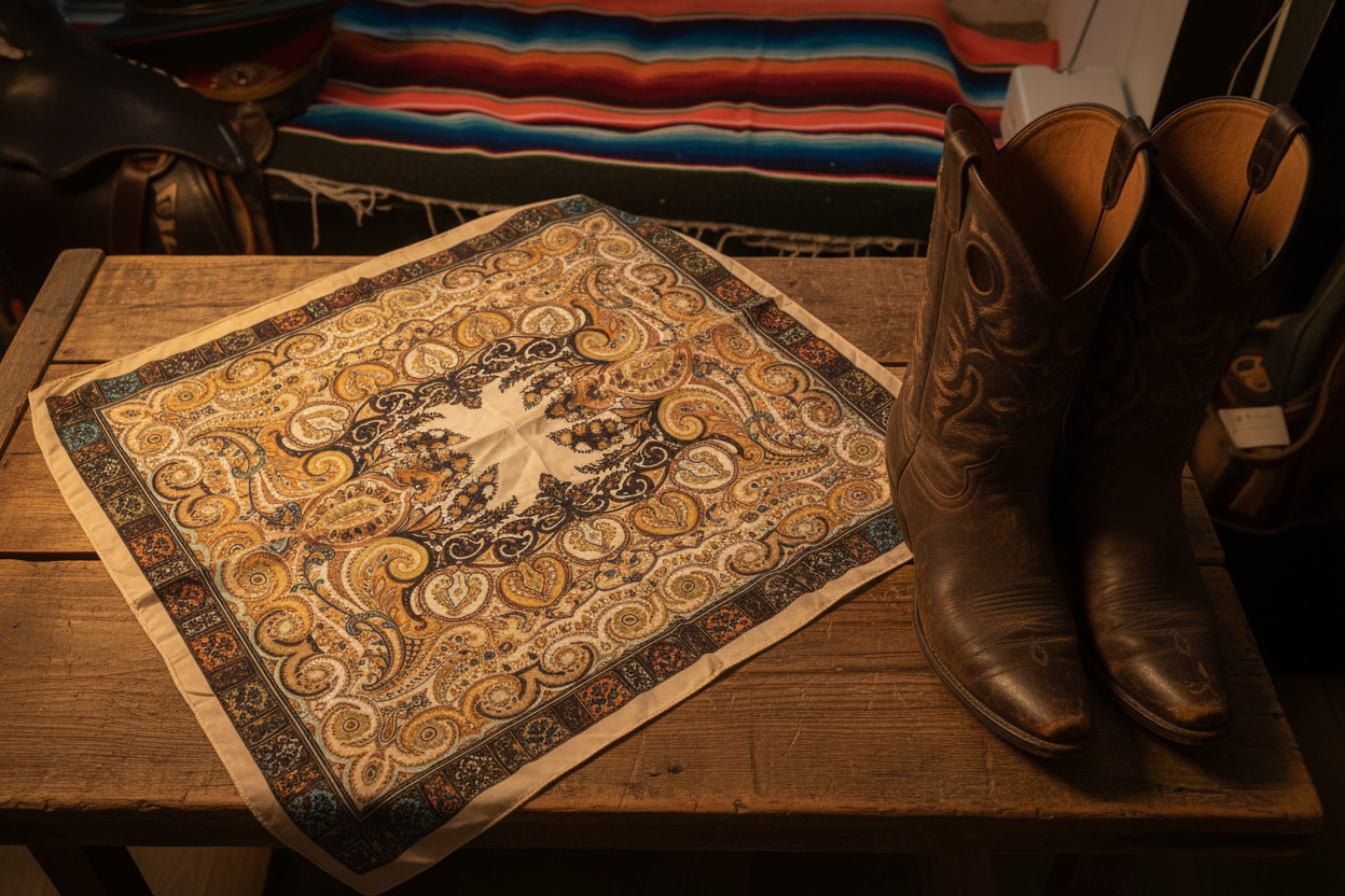 Rebell wild rags Texas scarf beige