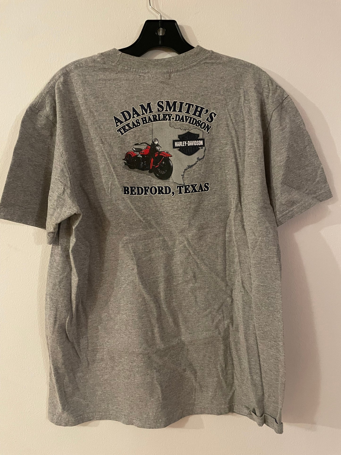 Harley Davidson motorcykel tshirt Grå L unisex