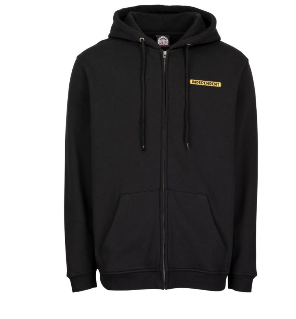 Independent Tjocktröja luva dragkedja fel boneyard unisex