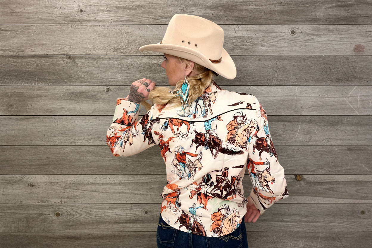 rebell Ranch Heritage Shirt skjorta westerncowboy dam