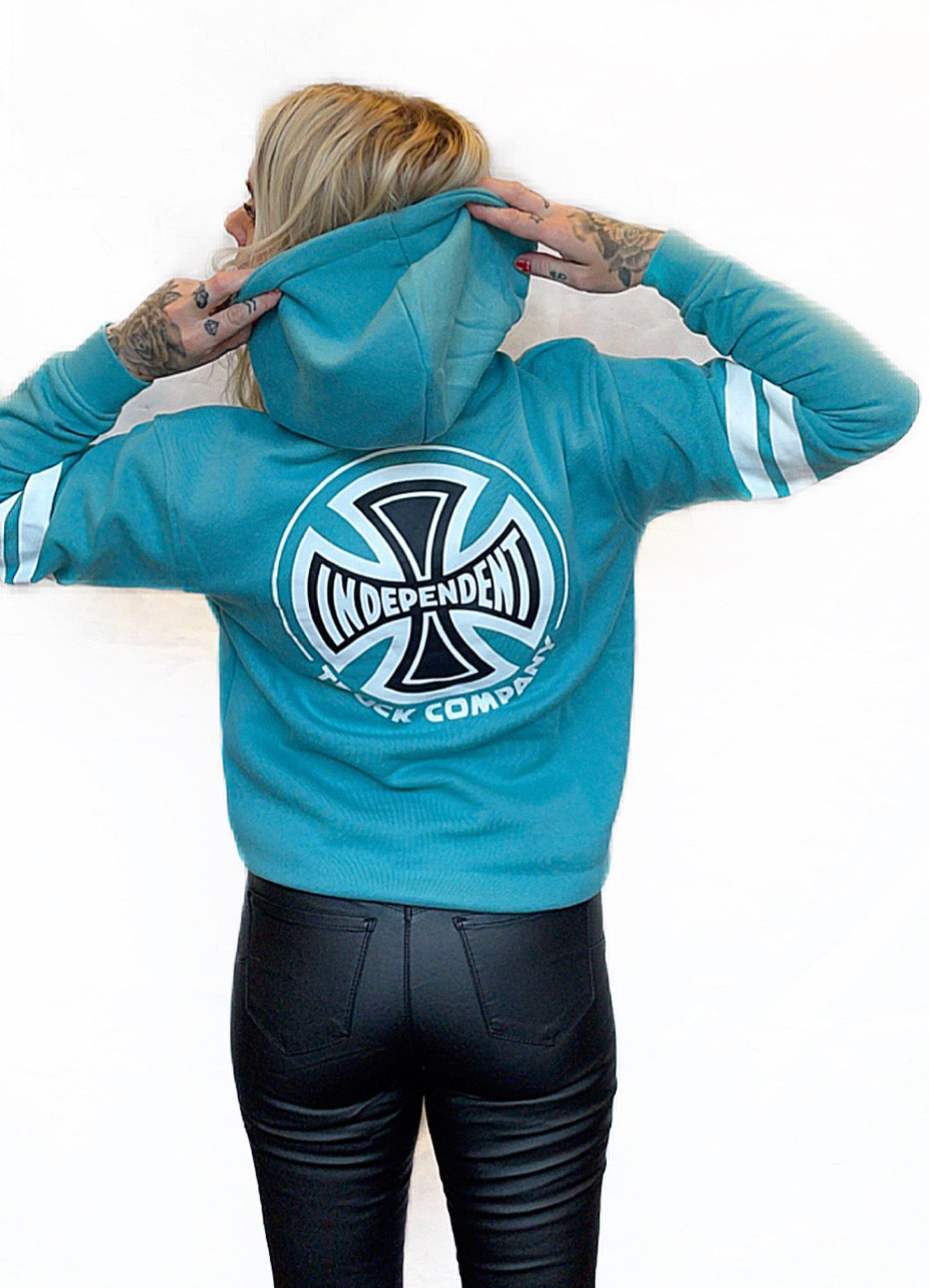 Independent Tjocktröja luva bc turkos unisex
