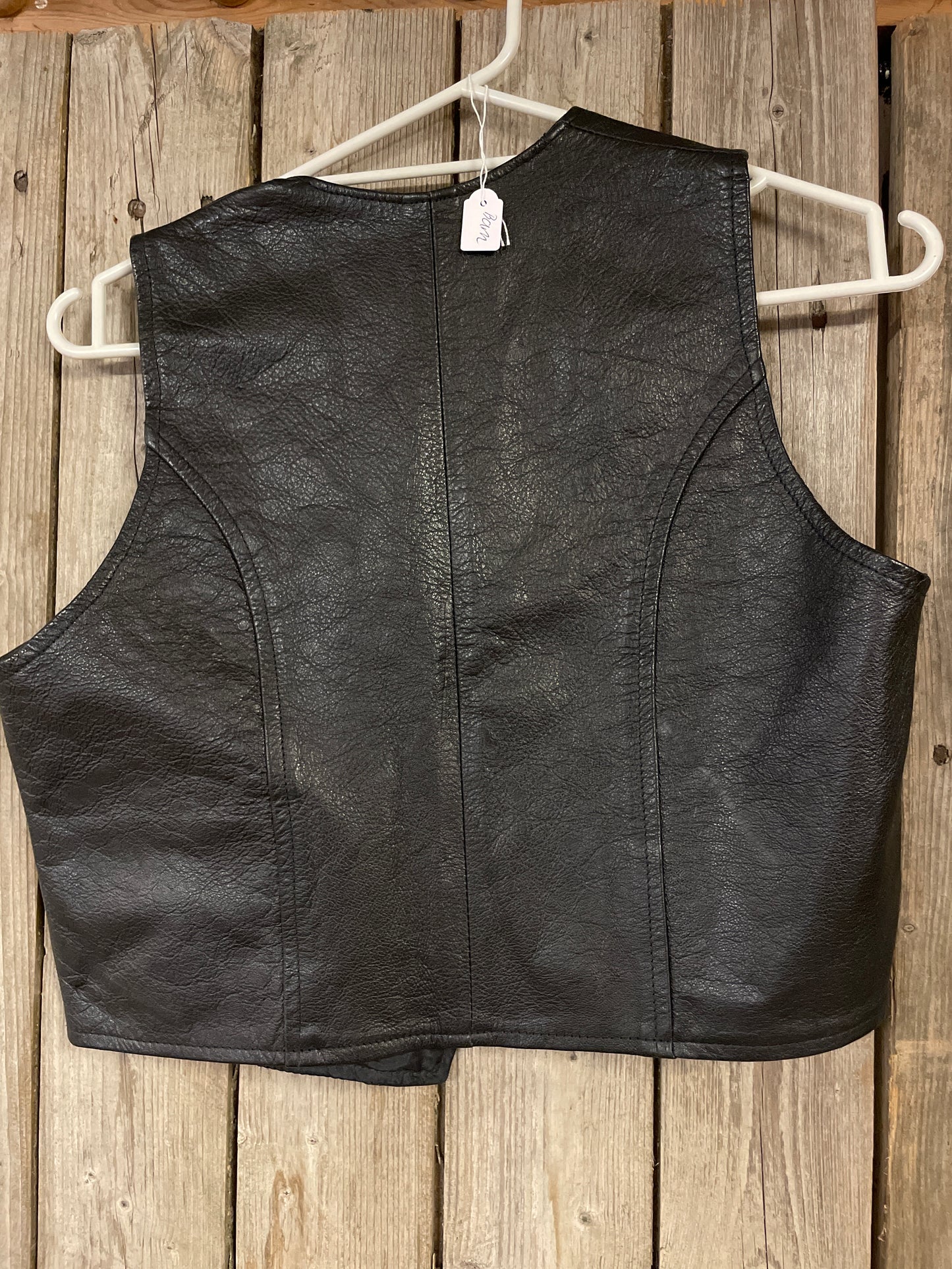 Rebell skinnväst vintage kort xs /barn svart