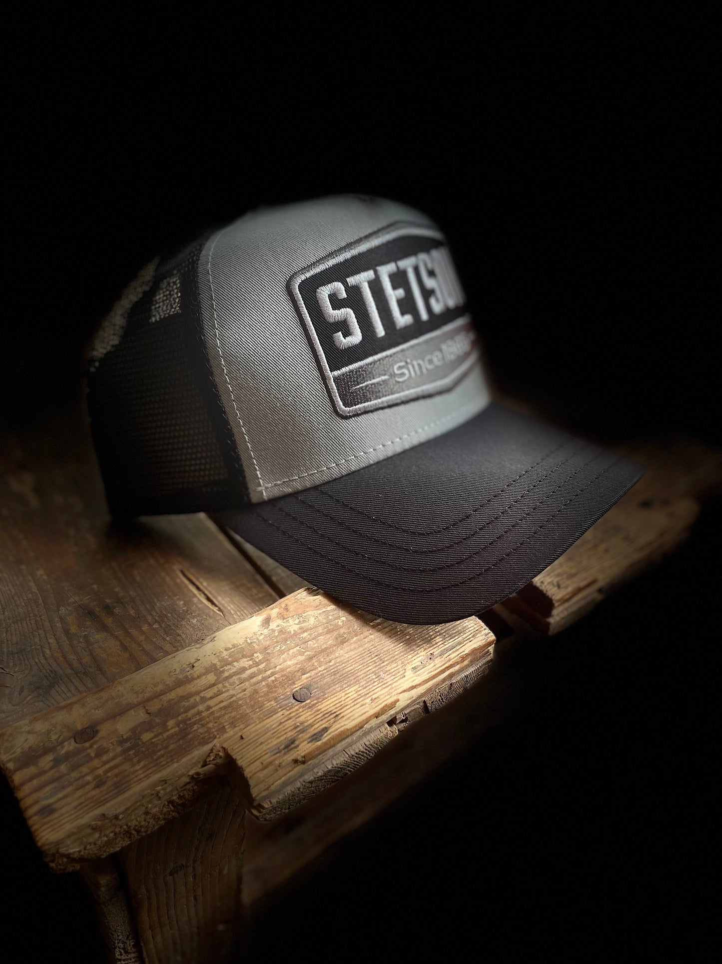 Stetson Trucker Keps grå svart