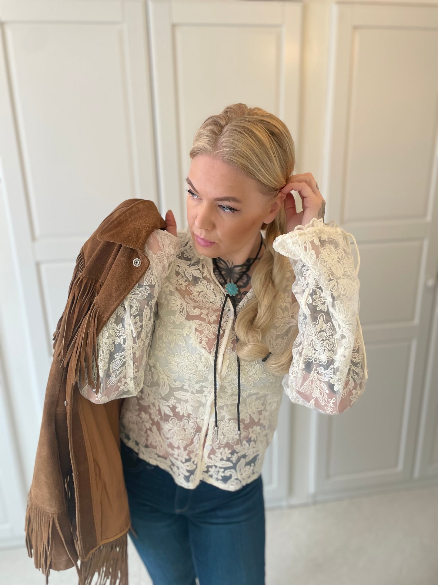 rebell spetsblus boho style