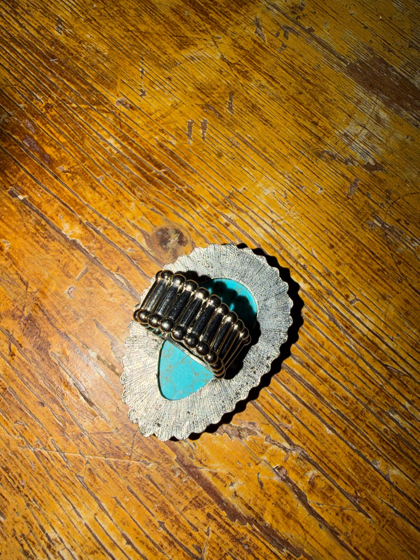 Texas jewelry turkos stor ring stretch