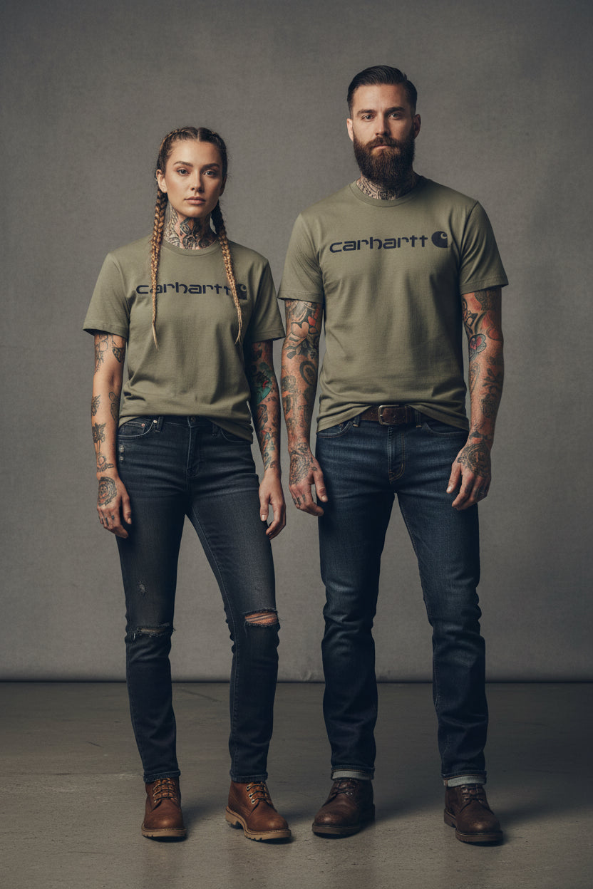carhartt Dearborn Logo t-shirt dusty olive