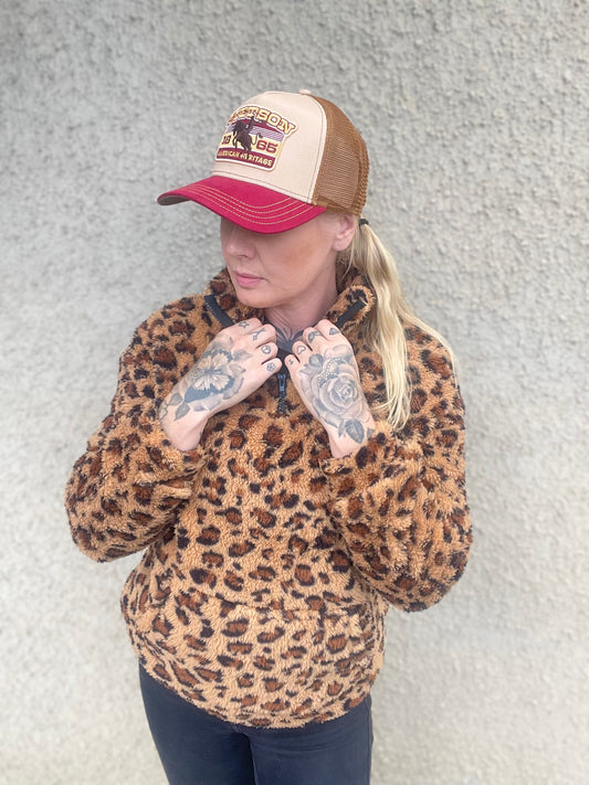 rebell Teddy fleece leopard