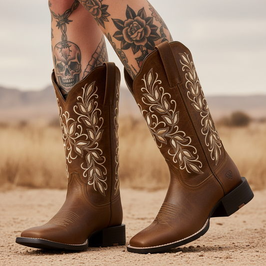 Ariat round up Holly western Wide Square Toe Western dam boots