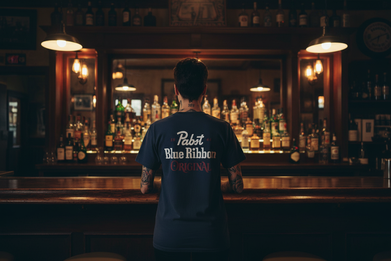 Lee tshirt cowboy lee vs pabst Blue ribbon limited edition