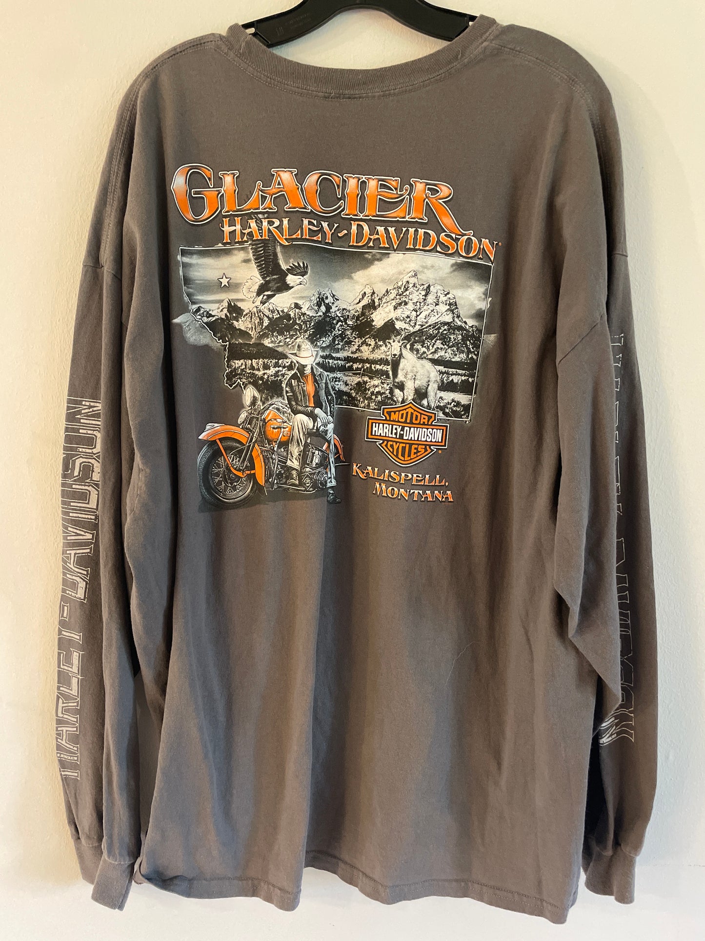 Harley Davidson tröja vit långärmad xxlarge unisex