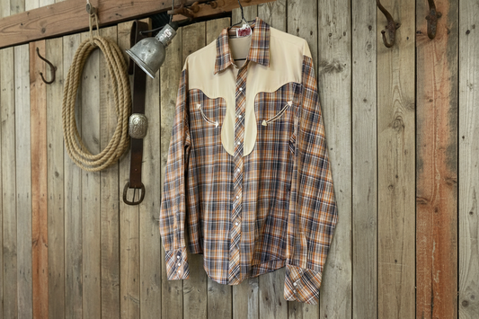 Vintage western skjorta mr leggs western xl
