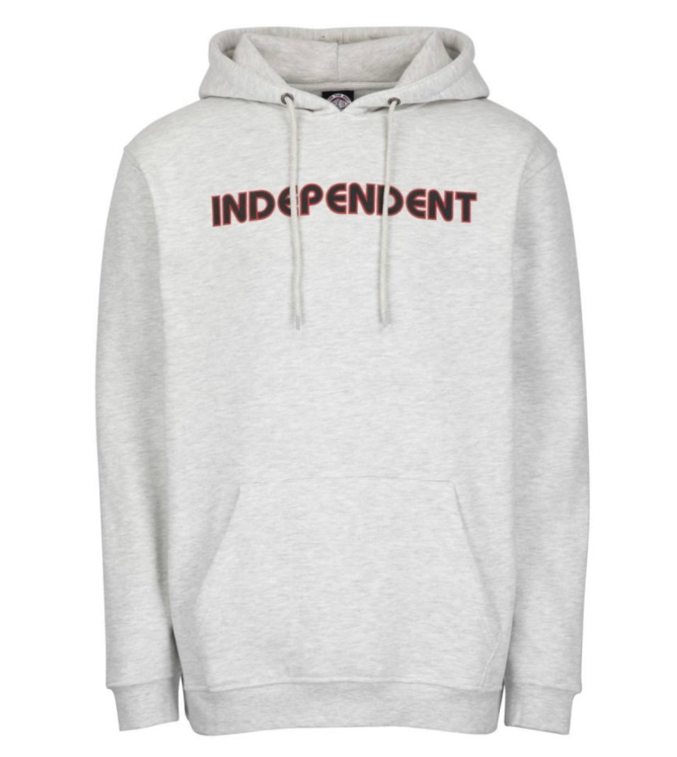 Independent Tjocktröja btg bauhouse grå luva svart unisex