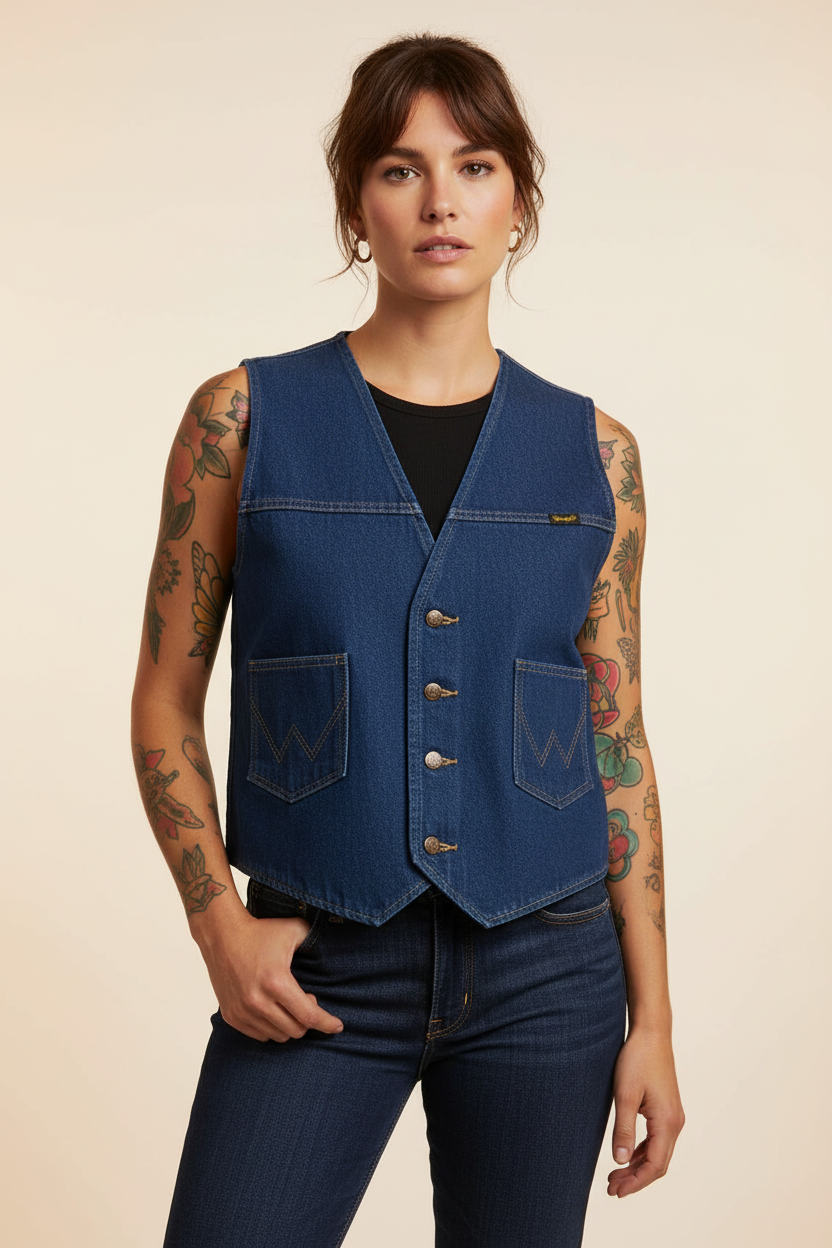 Wrangler cowboy wrangler western jeans väst cowboy cut väst