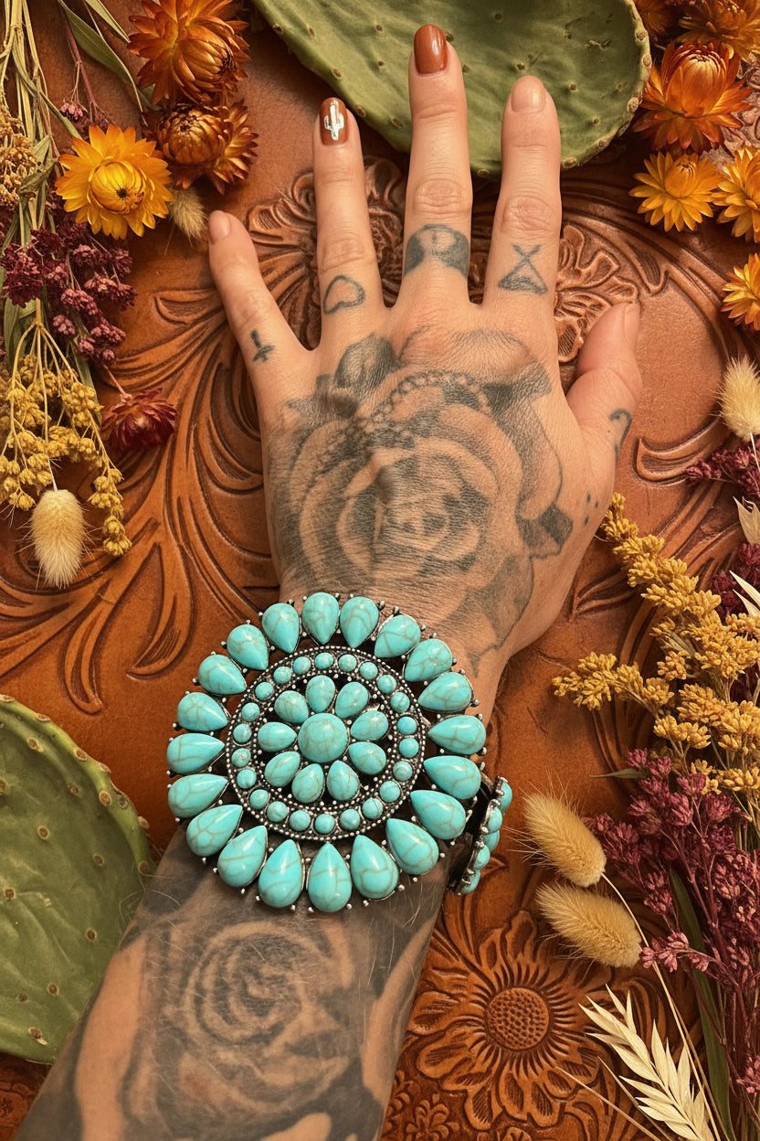 Texas jewelry armband turkos