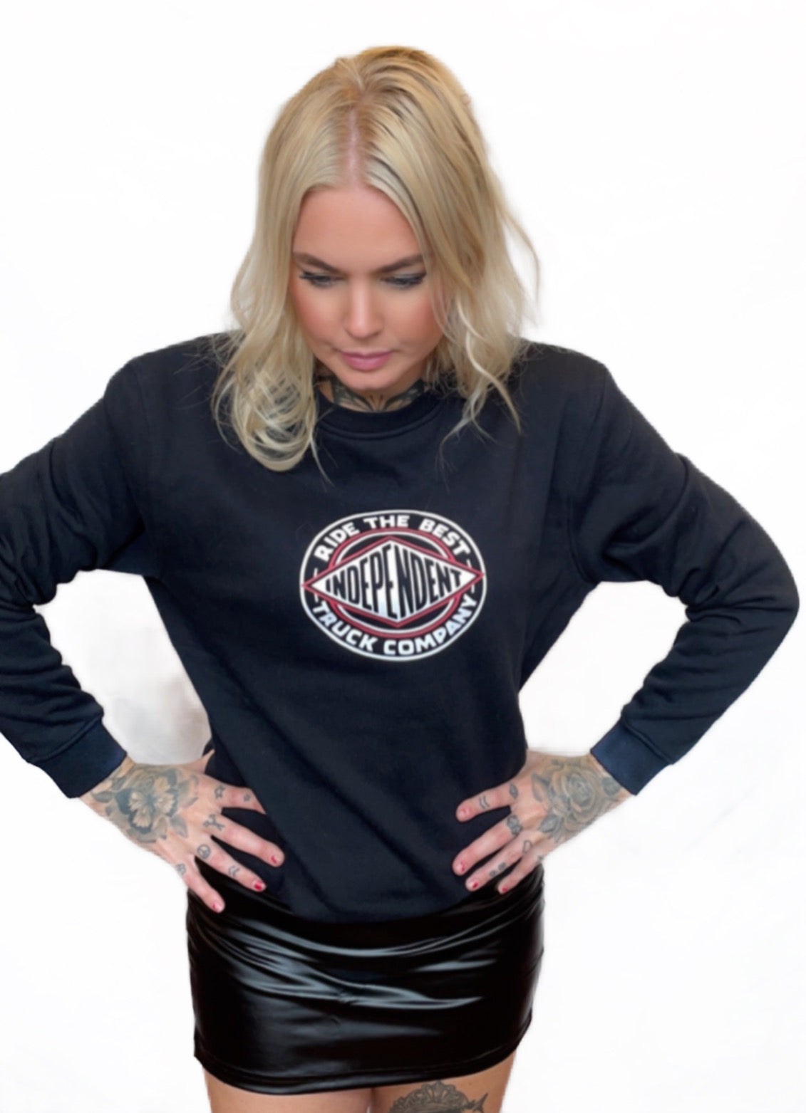 Independent Tjocktröja crew rtb summit utan luva svart unisex