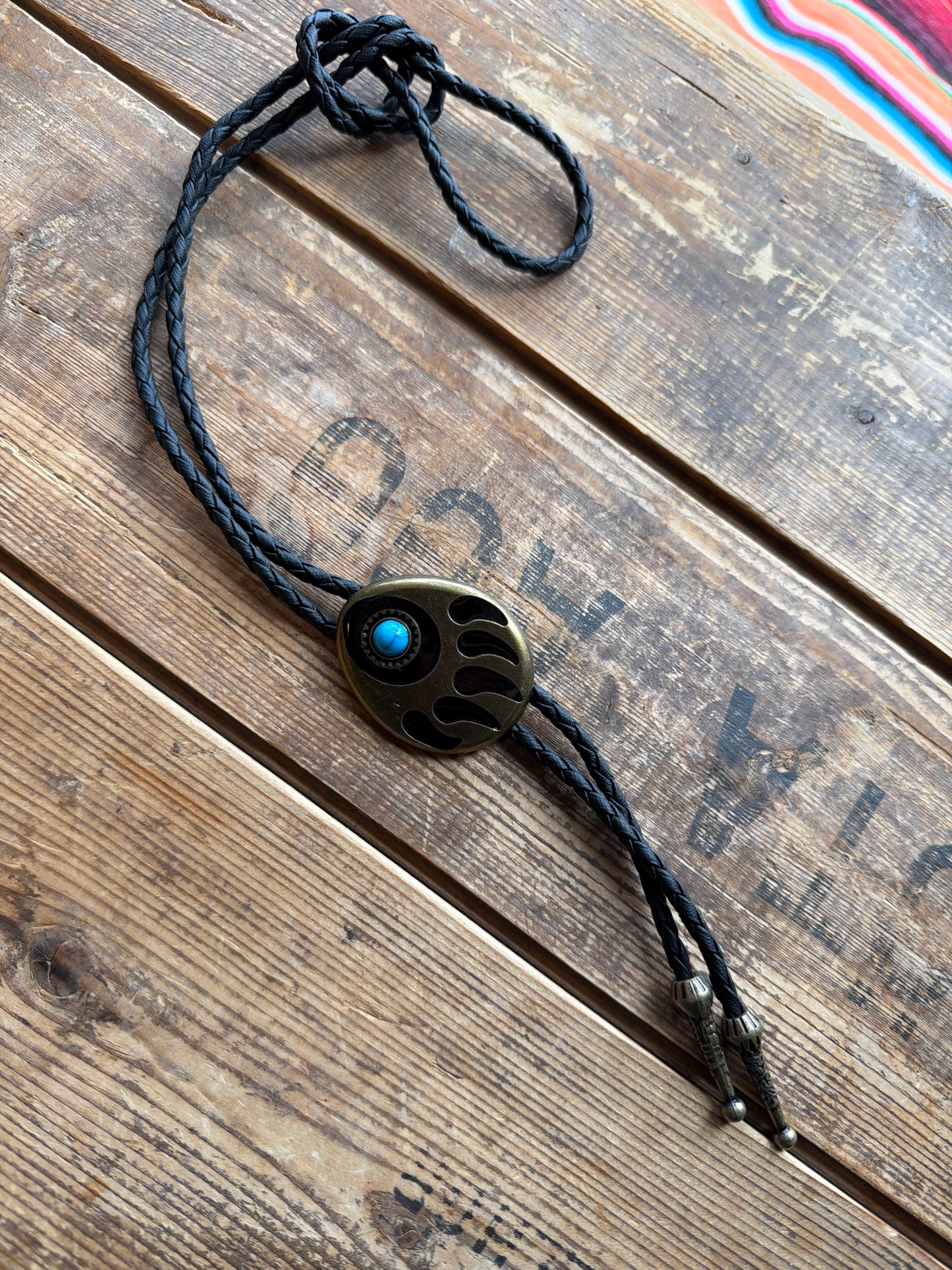 Texas jewelry mässing bolo tie