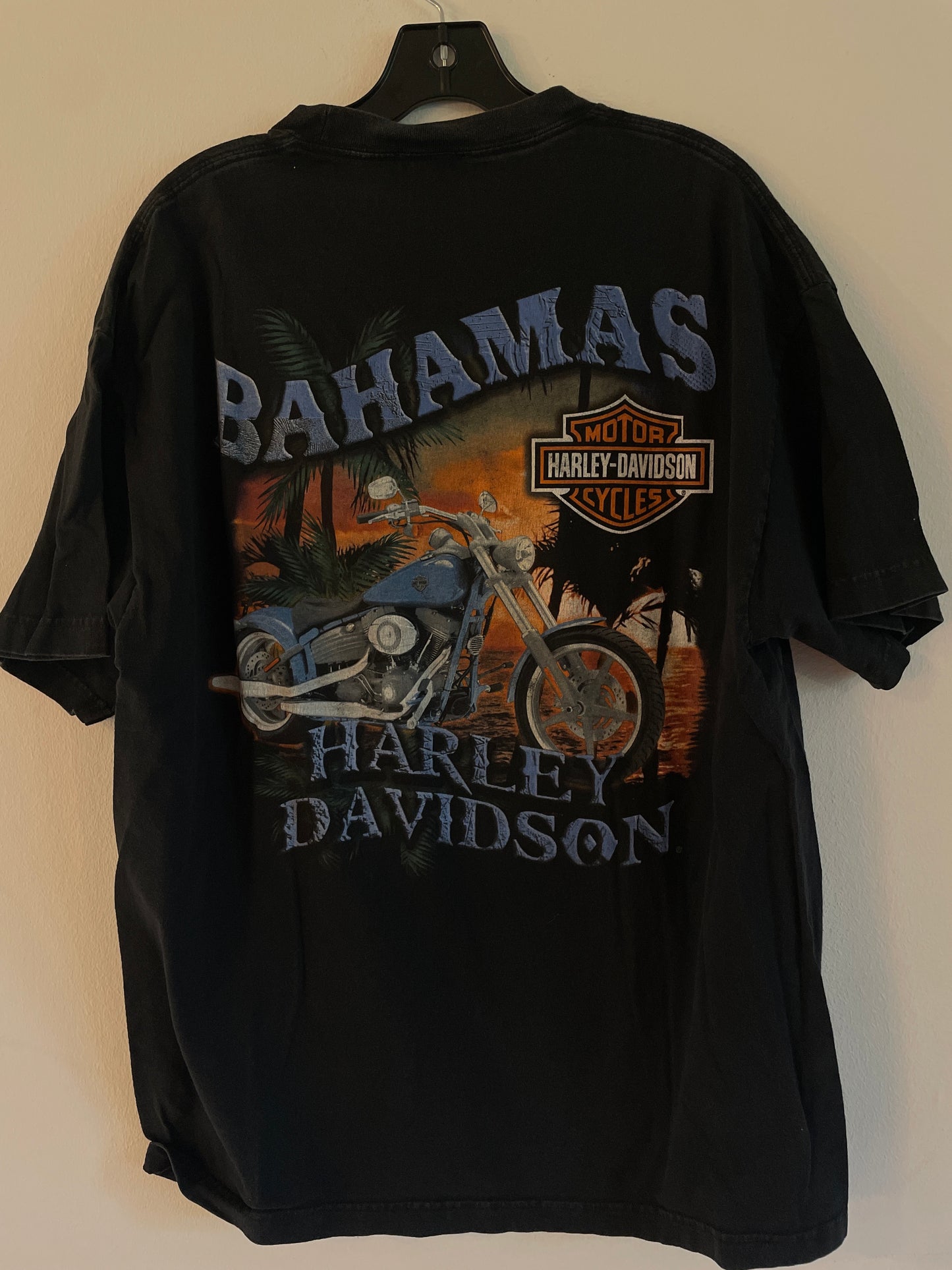 Harley Davidson motorcykel tshirt Svart xl unisex