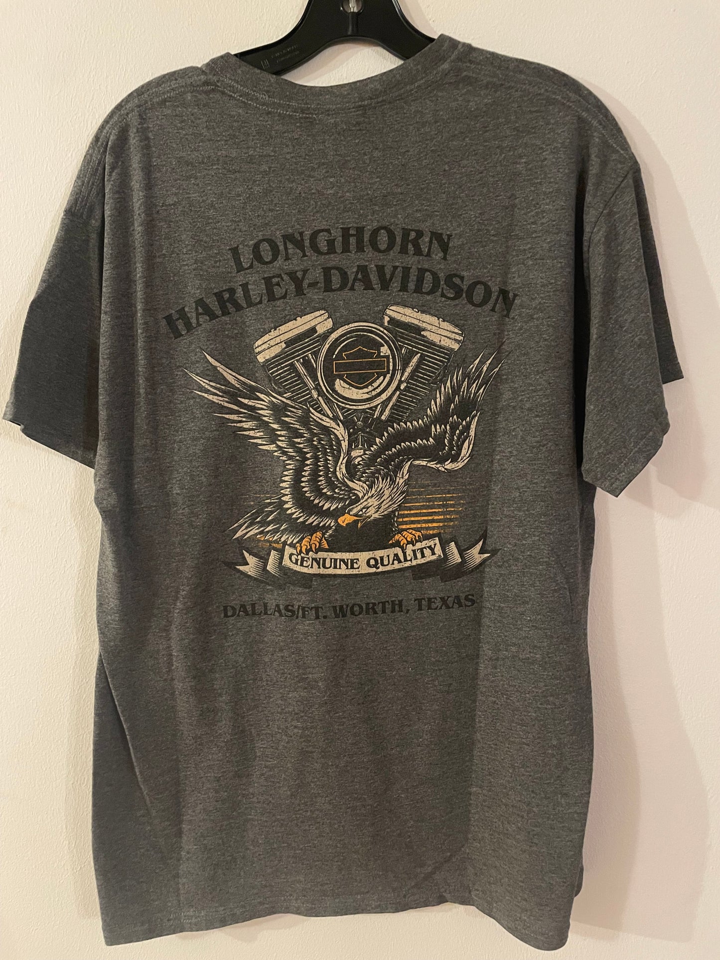 Harley Davidson motorcykel tshirt Grå L unisex